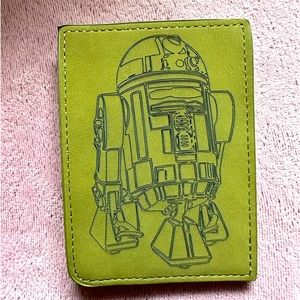 Star Wars R2-D2 laser engraved credit Card Holder Olive Green Universal Threads
